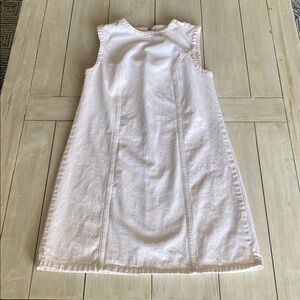 Abercrombie & Fitch Ivory Denim Sleeveless Dress Small